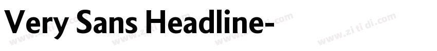 Very Sans Headline字体转换